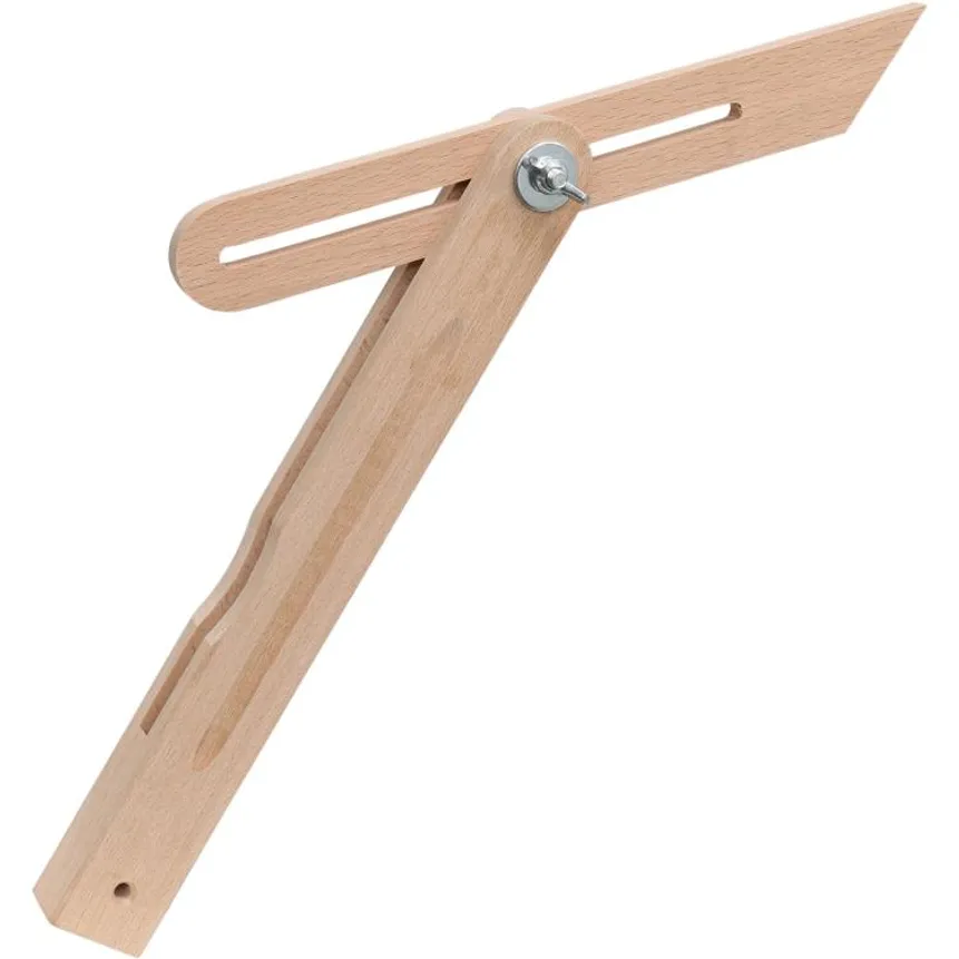 FORTIS Holzschmiege 300 Mm Aus Buchenholz Mit Flügelmutter Zum Arretieren